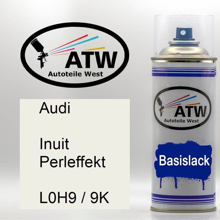 Audi, Inuit Perleffekt, L0H9 / 9K: 400ml Sprühdose, von ATW Autoteile West.